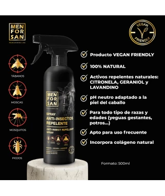 Spray anti-insectos repelente para caballos, 5L