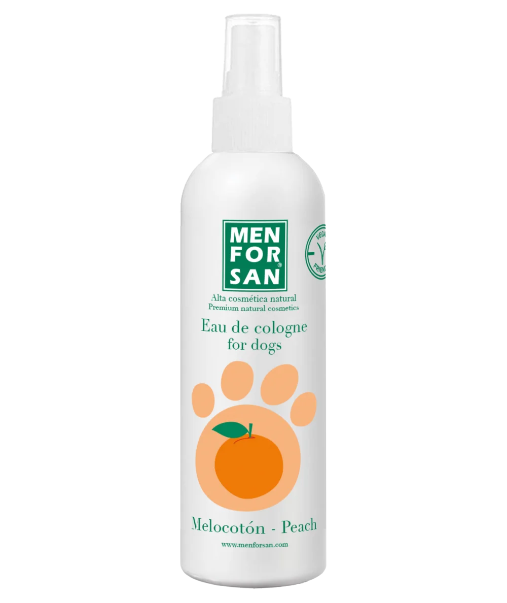 Agua de colonia para perros 125ml | Fragancia Melocotón | Menforsan