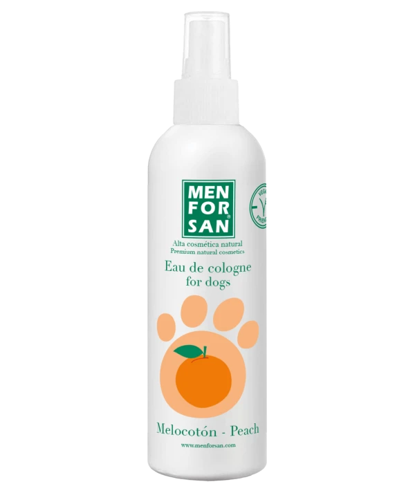 Agua de colonia para perros 125ml | Fragancia Melocotón | Menforsan