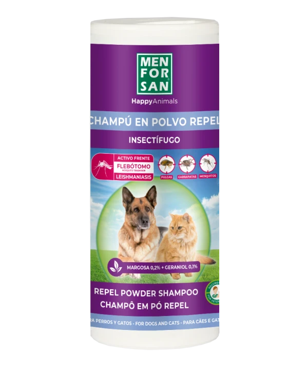 Anti-insect powder shampoo for dogs and cats 250gr| Menforsan