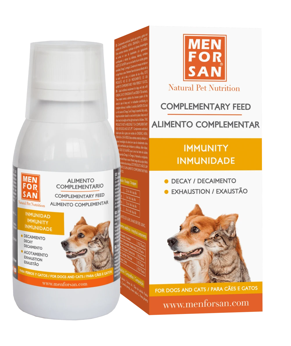 Complementary feed inmunity for dogs 120ml | Menforsan