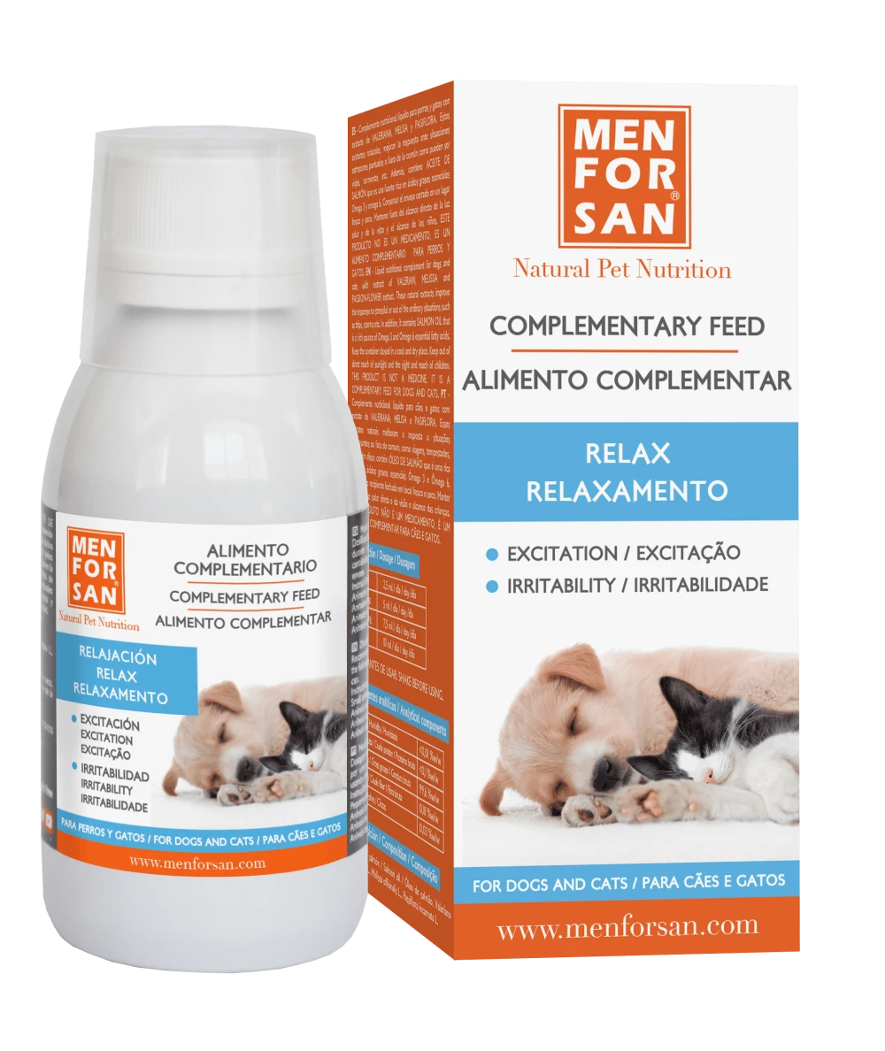 Alimento complementario anti estrés para perros 120ml | Menforsan