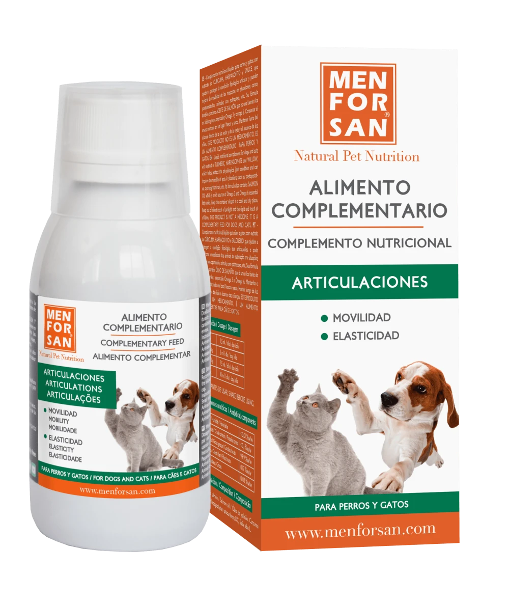 Alimento complementario articulaciones para perros 120ml | Menforsan