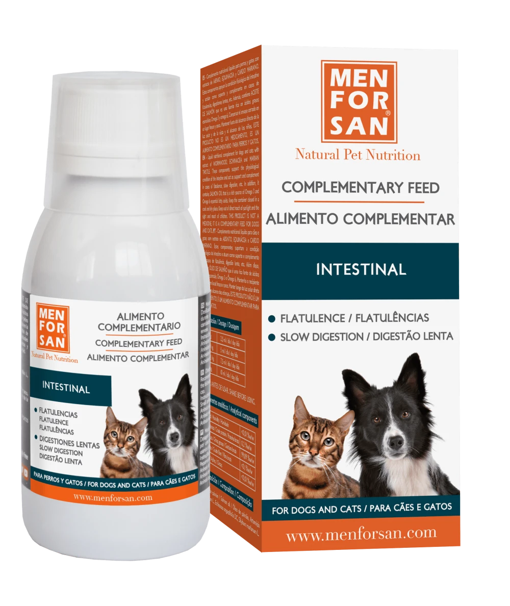 Alimento complementario intestinal para perros 120ml | Menforsan