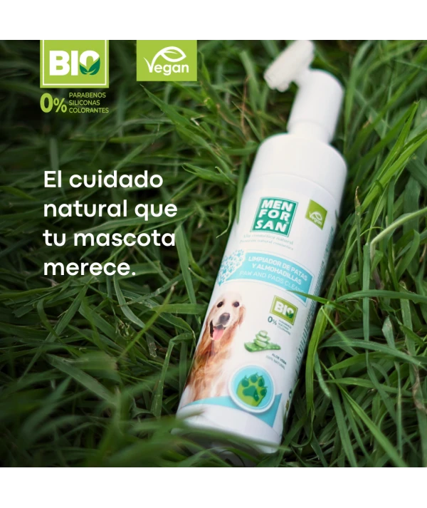 Limpiador higienizante de patas y almohadillas en espuma para perros y gatos 200ml