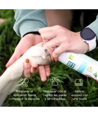 Limpiador higienizante de patas y almohadillas en espuma para perros y gatos 200ml