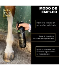 Dry shampoo with argan oil for horses 1L | Menforsan