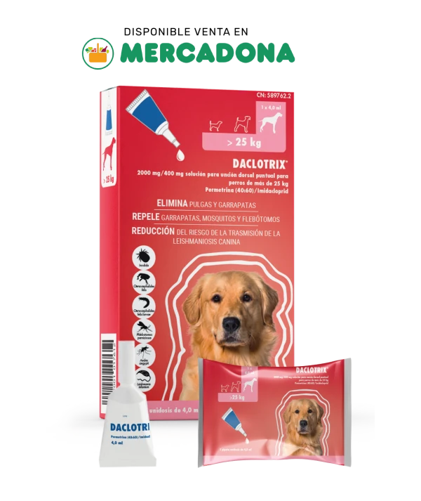 DACLOTRIX® Pipetas antiparasitarias para perros de más de 25kg