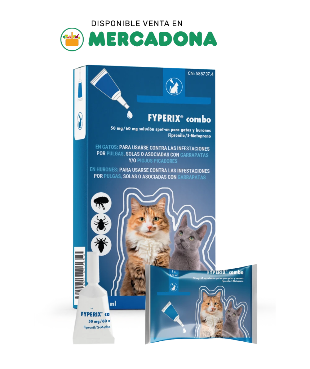 FIPERIX® COMBO Pipetas antiparasitarias para gatos y hurones