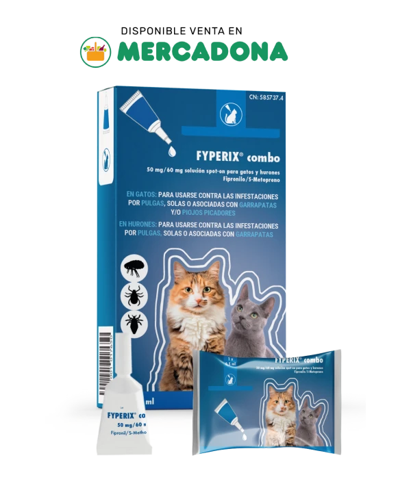 FIPERIX® COMBO Pipetas antiparasitarias para gatos y hurones