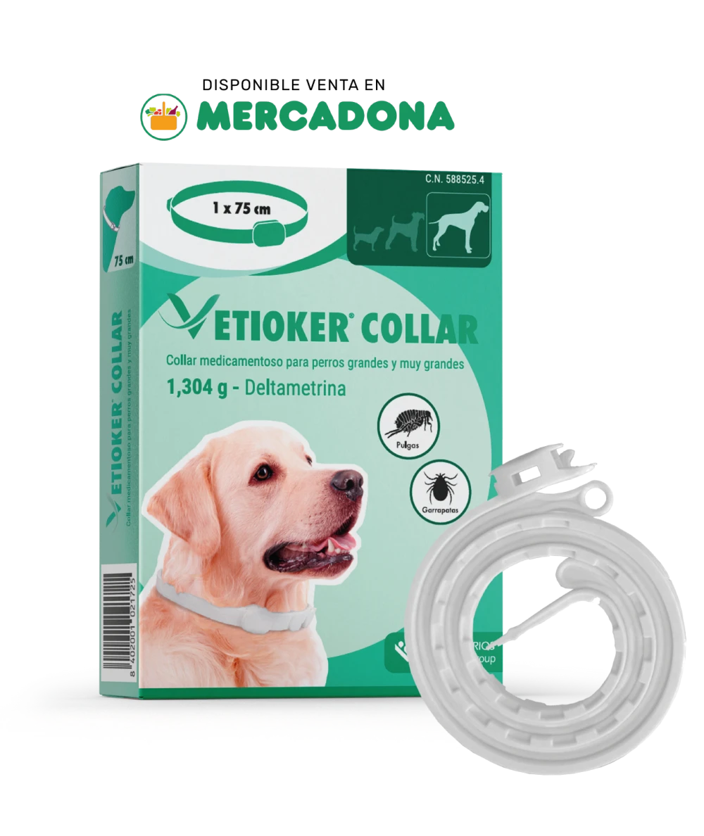 VETIOKER® Collar antiparasitario para perros de más de 25kg