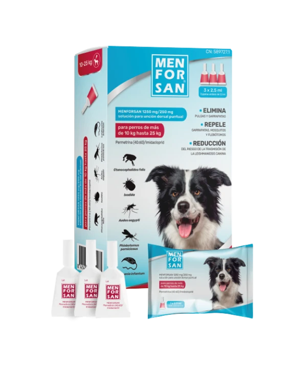 MENFORSAN® Pipetas antiparasitarias para perros de 10 a 25kg