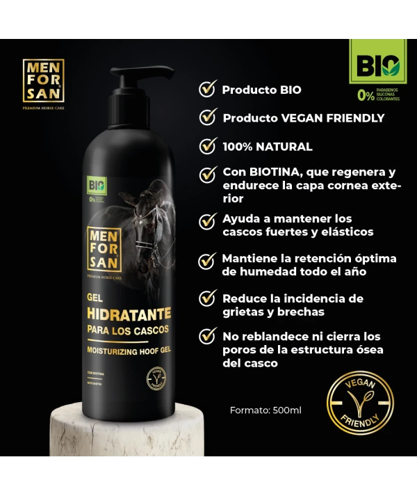 Gel hidratante para los cascos de caballos 500ml