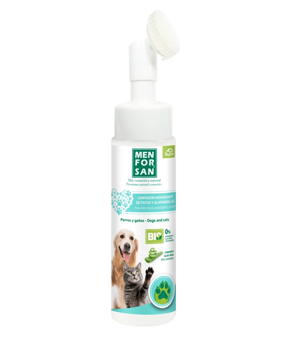 Limpiador de patas y almohadillas en espuma 125ml