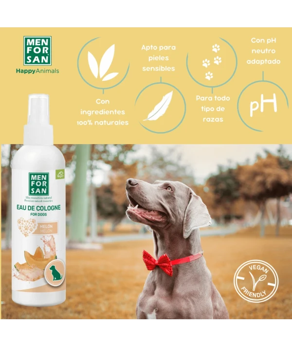 Agua de colonia para perros 125ml | Fragancia melón| Menforsan