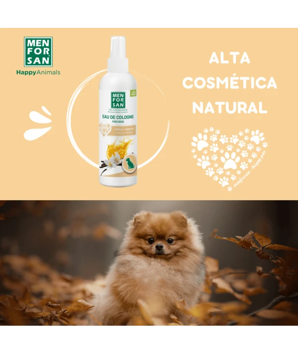 Agua de colonia para perros 125ml | Fragancia Vainilla y naranja| Menforsan