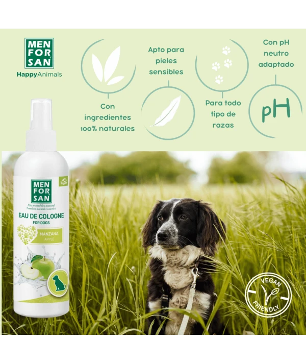 Agua de colonia para perros 125ml | Fragancia Manzana | Menforsan