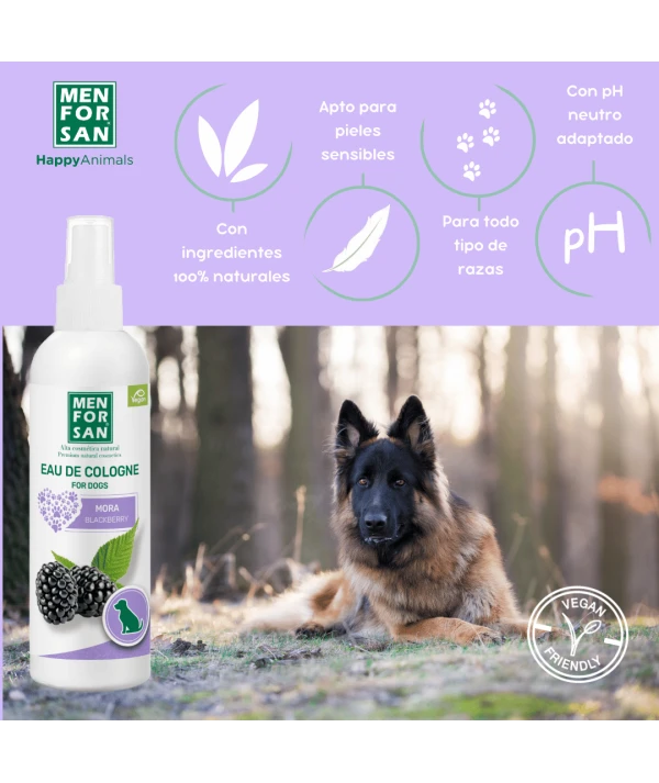 Eau de cologne blackberry for dogs 125ml | Menforsan