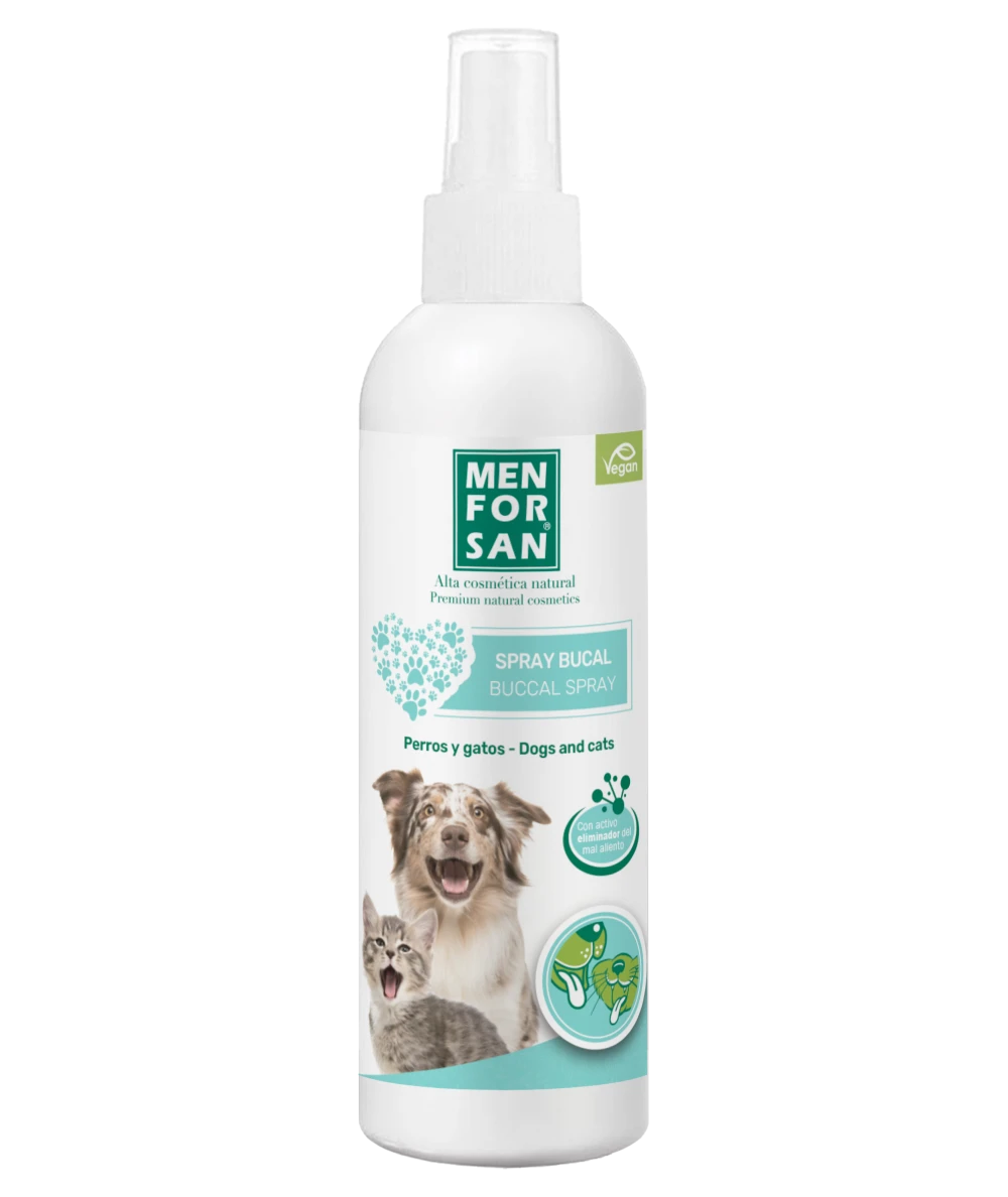 Spray Bucal para perros y gatos 125ml | Elimina el mal aliento | Menforsan