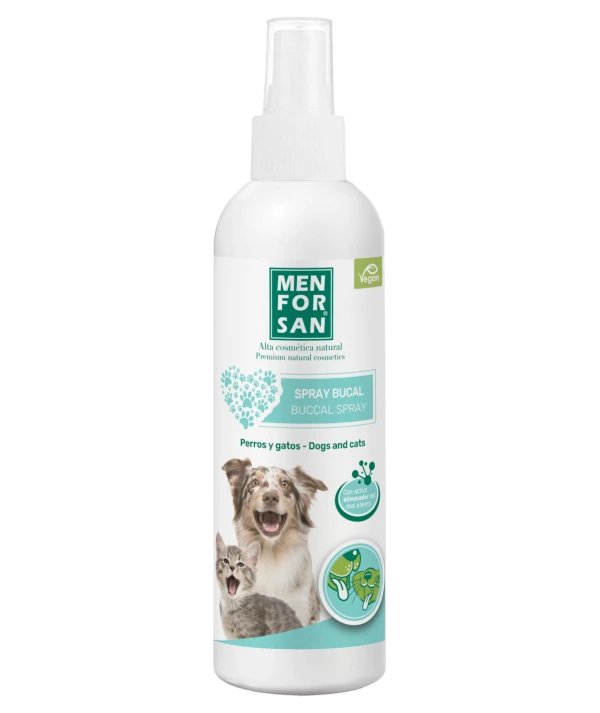 Spray Bucal para perros y gatos 125ml | Elimina el mal aliento | Menforsan