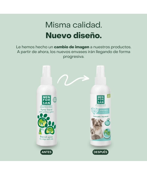 Spray Bucal para perros y gatos 125ml | Elimina el mal aliento | Menforsan