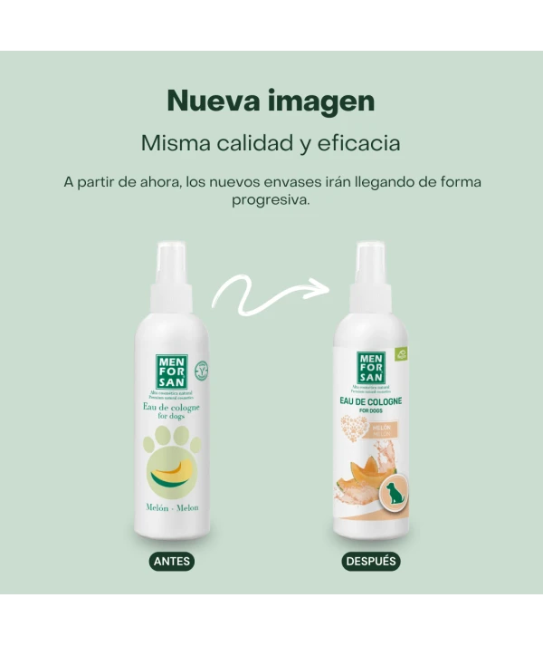 Agua de colonia para perros 125ml | Fragancia melón| Menforsan