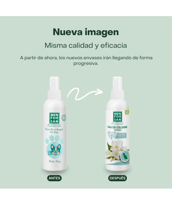 Agua de colonia para perros 125ml | Fragancia bebé| Menforsan