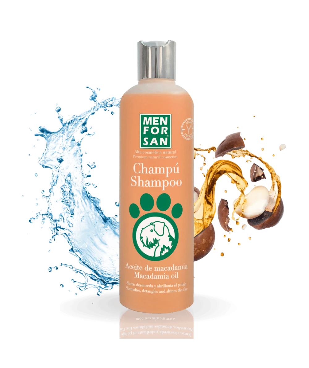 Champú para perros 300ml | Aceite de Macadamia | Menforsan