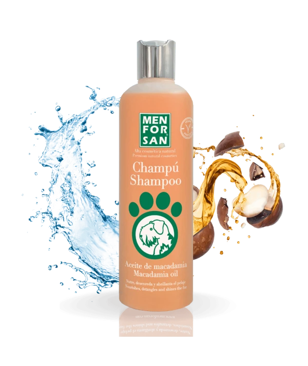 Champú para perros 300ml | Aceite de Macadamia | Menforsan