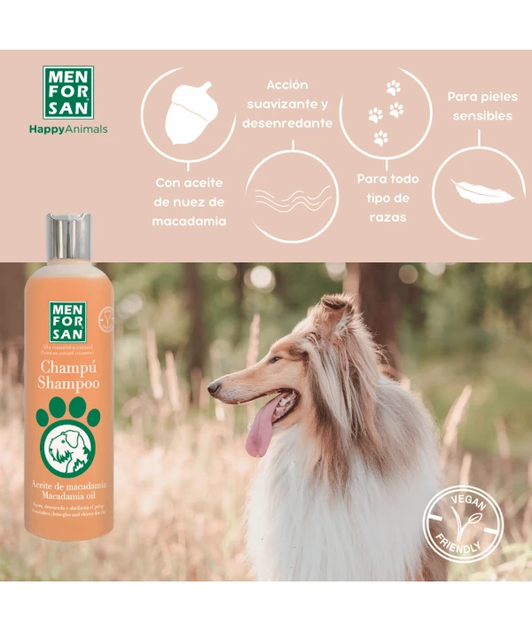 Macadamia oil shampoo for dogs 300ml | Menforsan