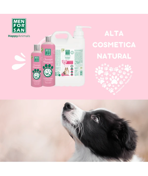 Champú para perros acondicionador 300ml| Aporta Volumen y Brillo | Menforsan