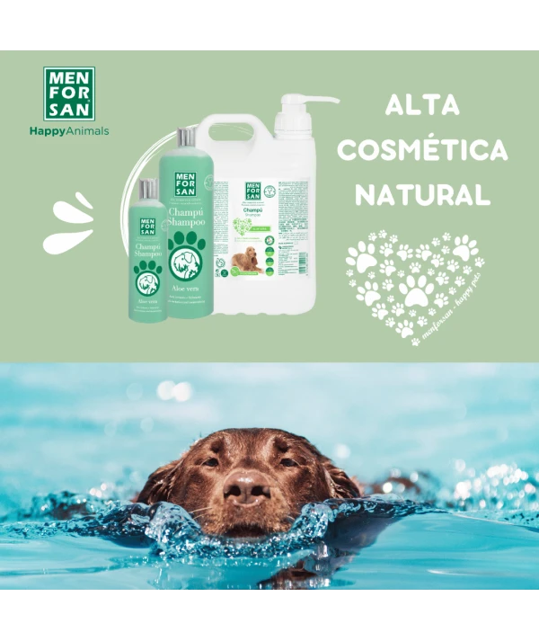 Champú con Aloe Vera para perros 5L | Repara pelajes resecos o deteriorados | Menforsan