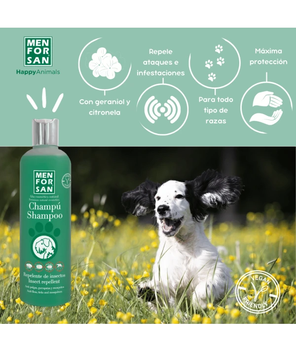 Natural insect repellent shampoo for dogs 300ml | Menforsan