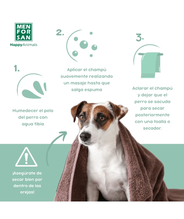 Champú Repelente de insectos para perros 300ml | Menforsan