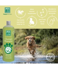 Champú para perros 300ml | Con Árbol de Té | Menforsan