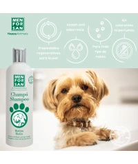 Champú para perros con biotina 300ml |Fortalece los pelajes finos y grasos | Menforsan