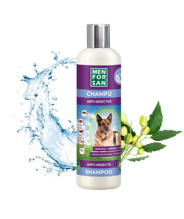 Anti insect shampoo for dogs (3 actives) 300ml | Menforsan Anti insect shampoo for dogs (3 actives) 300ml | Menforsan