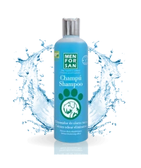 Champú para perros 300ml | Eliminador de olores con fragancia talco | Menforsan