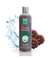 Brown fur shampoo for dogs 300ml | Menforsan