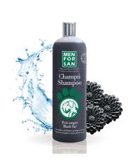 Black fur shampoo for dogs 300ml| Menforsan