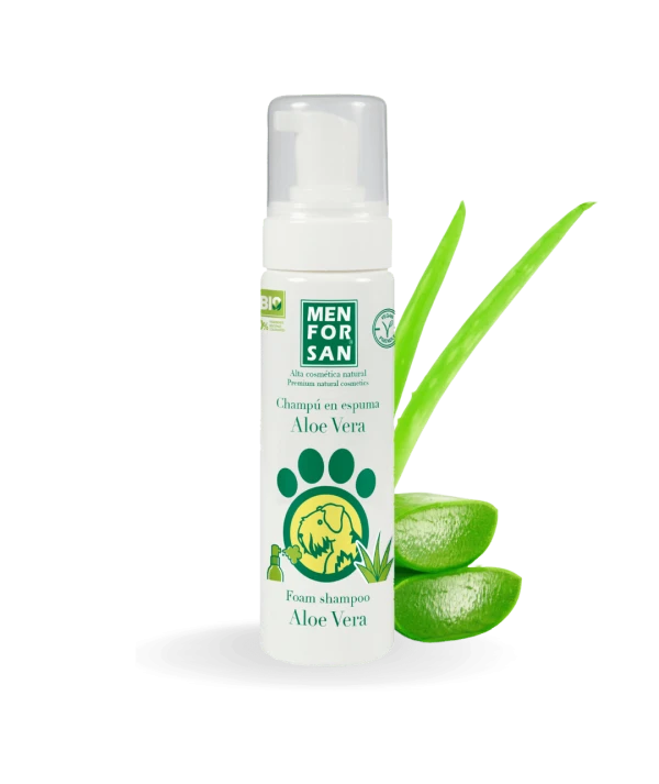 Foam shampoo with aloe vera for dogs 200ml | Con Aloe Vera | Menforsan