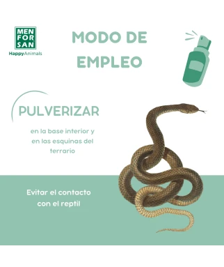 Limpiador higienizante para terrarios 250ml | Menforsan