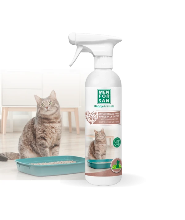 Anti amoniaco bandeja de gatos, conejos y roedores 500ml | Menforsan