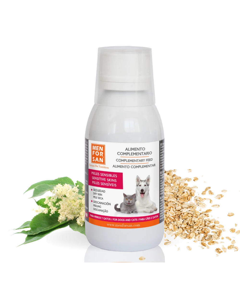 Complementary feed sensitive skin for dogs 120ml | Menforsan