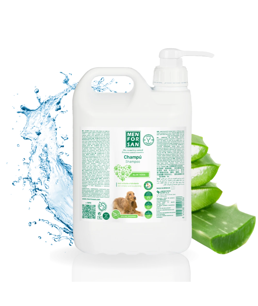 Aloe Vera shampoo for dogs 5L | Menforsan