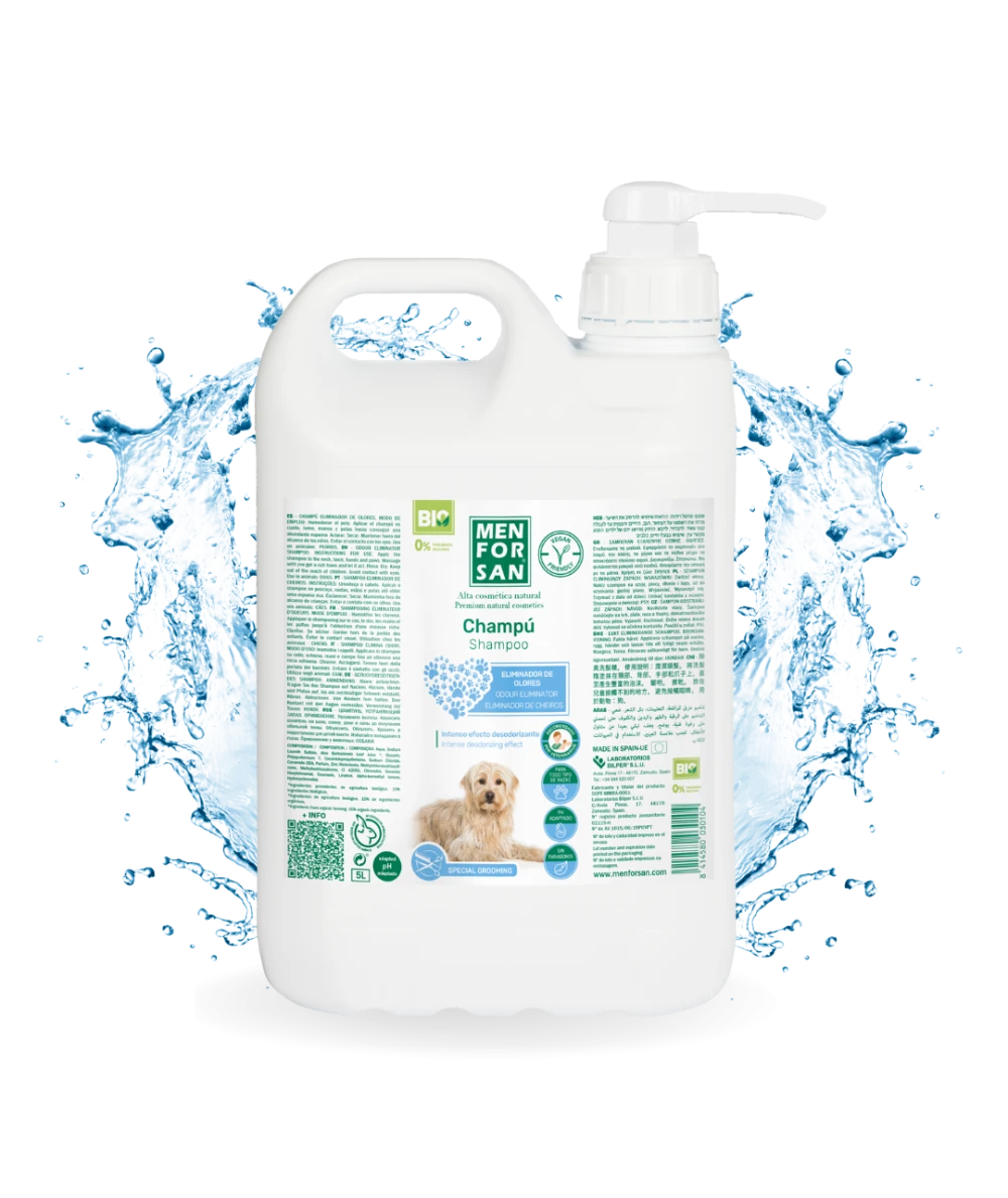 Odor eliminator shampoo for dogs 5L | Menforsan
