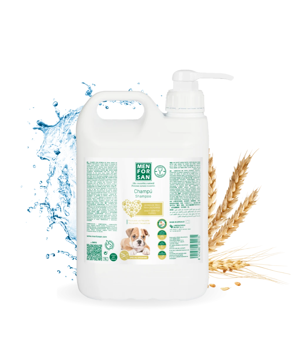 Wheat germ shampoo for puppies 5L | Menforsan