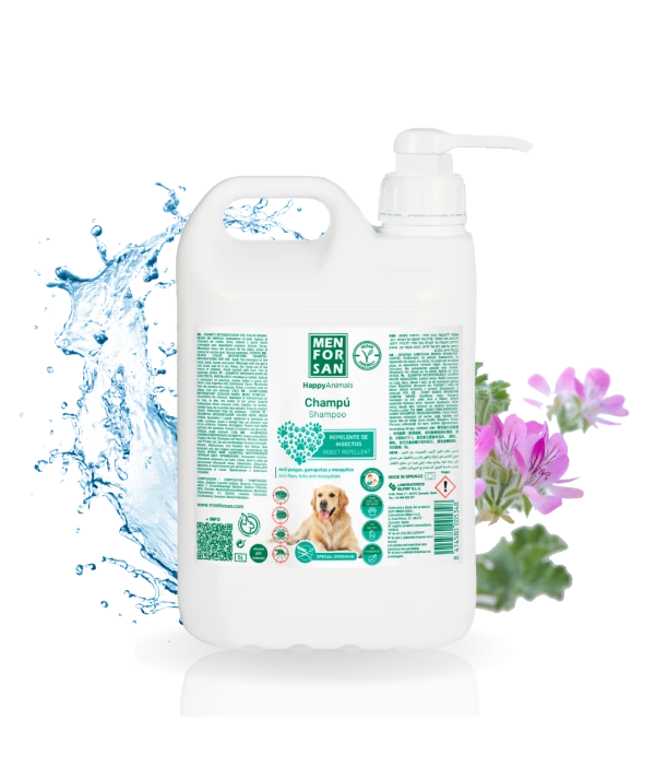 Natural insect repellent shampoo for dogs 5L| Menforsan