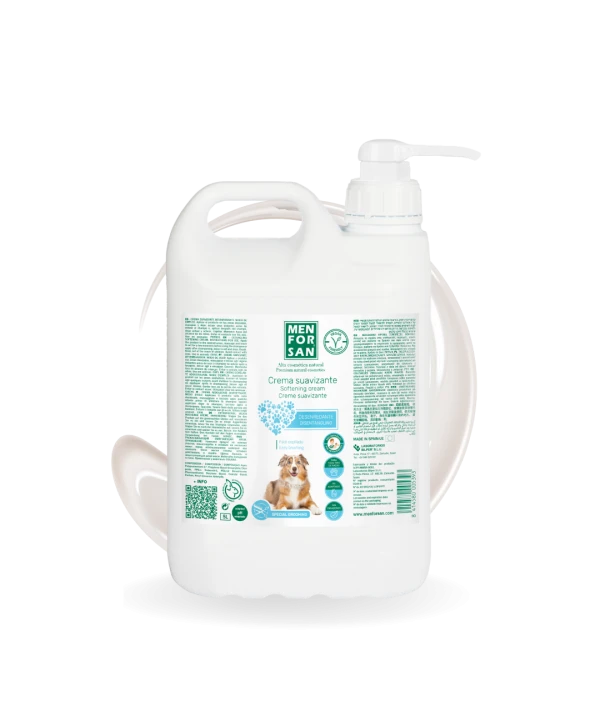 Crema suavizante acondicionadora para perros 5L | Menforsan