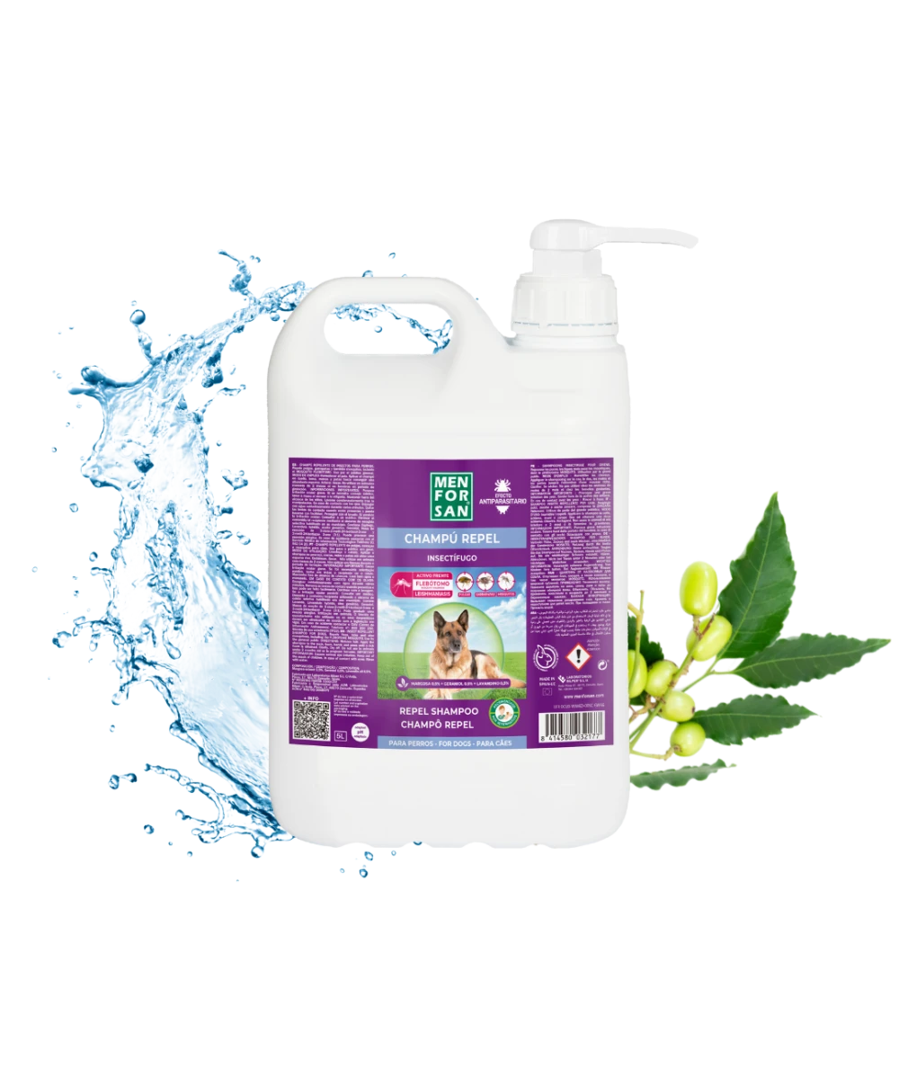 Anti insect shampoo for dogs (3 actives) 5L| Menforsan